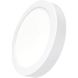 Paneles Calados En Mdf LED ATOMANT Plafon LED Redondo Superficie 220mm, 20W, Color Blanco Neutro (4500K), 1800 Lumenes, Driver Incluido