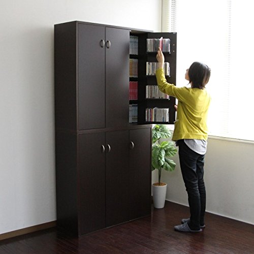 本棚　2個セット　コミックラック　ブラック ぼん家具 本棚 2段 A4 2列収納 カラーボックス 横置き コミック