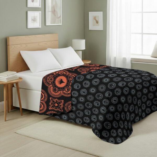 Image of Northwest Magic The Gathering Magical Sorcerey Full /Queen Quilted Blanket, Comfy Throw, Adults Boys Girls, Soft Lightweight Bedding for Bed, or Couch, 90 x 90 inches