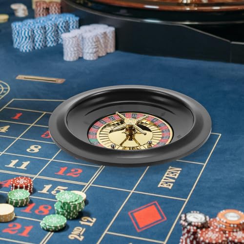 Cabilock 2st Russisches Roulette Europäisches Party- Roulette-tische Rad Glücksspiel- Rouletterad Aus Holz Pokerrad Rotieren Plastik Haushalt Pokertisch