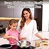 Ptacivow 9.45 Inch Titanium Pan,99.6% Titanium Frying Pan for Cooking Healthy Non-Toxic Cookware with Lid Plateful Pan for Even Heating, Induction Compatible, Oven & Broiler Safe #3