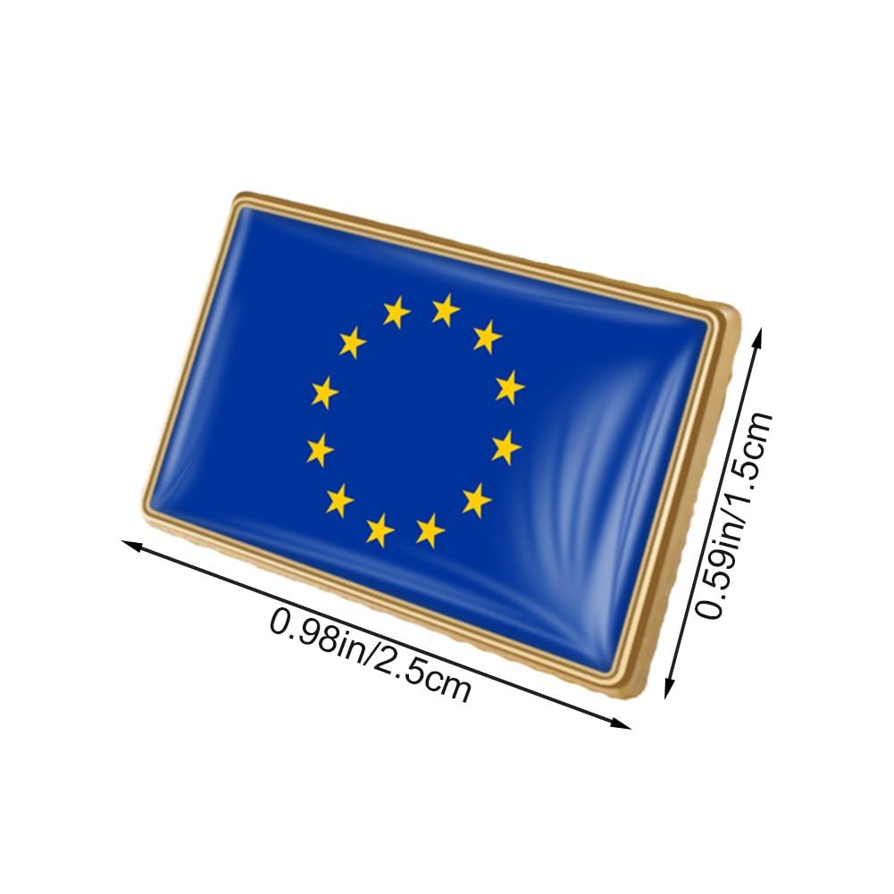 Flaga Unii Europejskiej, metalowa przypinka z flagą, pamiątka z podróży, prezent dla mężczyzn i kapelusz, ubrania, plecak