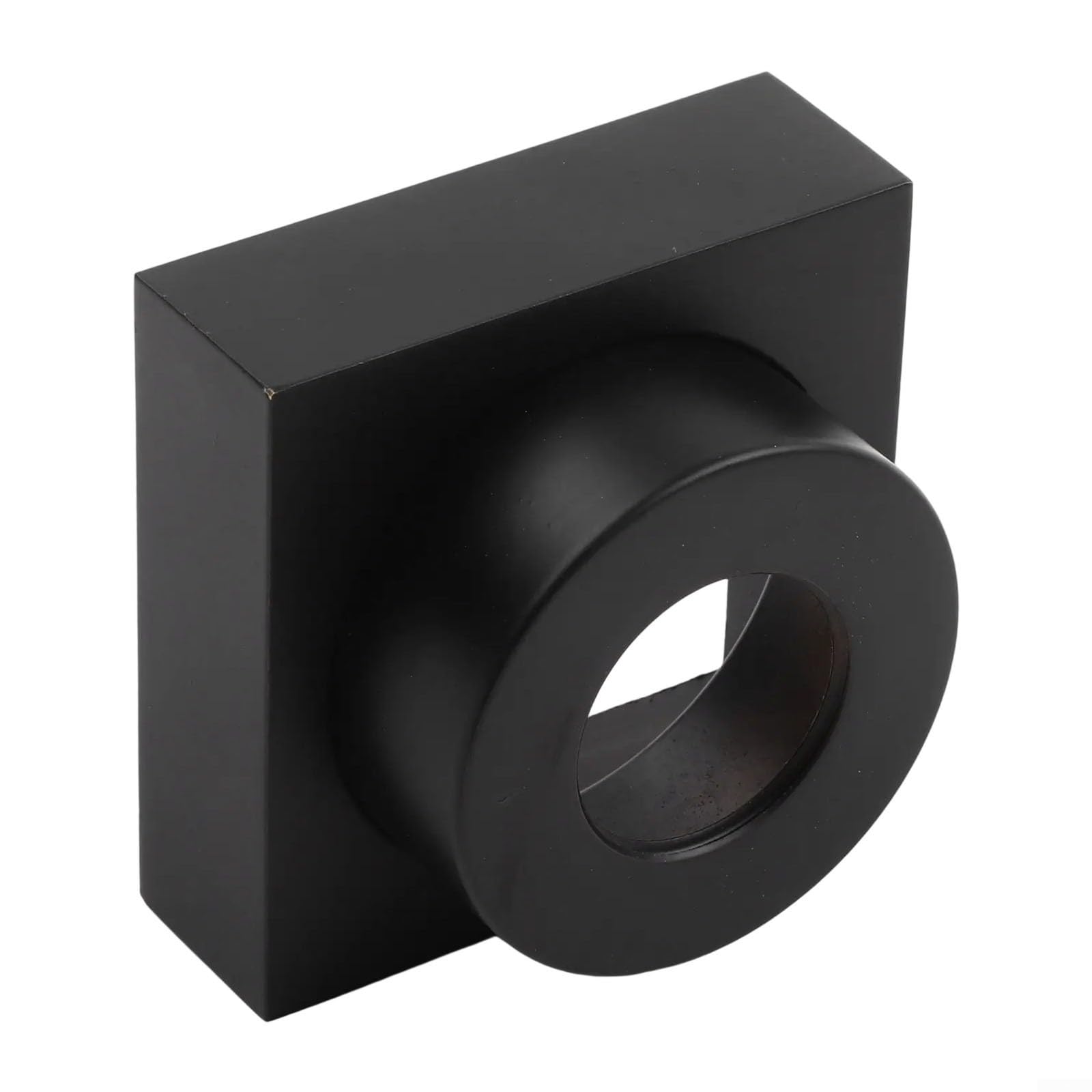 Cabeza de ducha cuadrada ajustable Cubierta decorativa para 0-23mm de altura, Brida de tubo de latón grueso para grifo de baño Válvula de mezcla Renovación negro (negro)