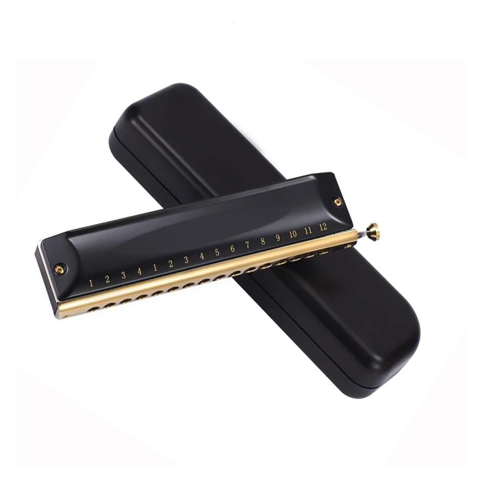 armonica a bocca Armonica Cromatica A 12/16 Fori Armonica Di Livello Professionale Fisarmonica Per Strumenti Musicali Di Fascia Alta (Color : 16 Holes)