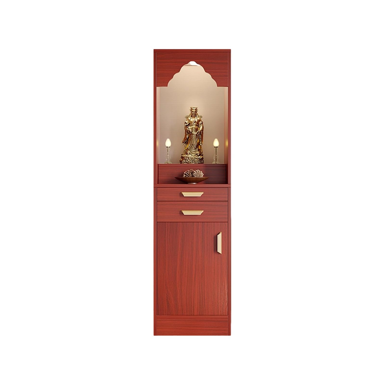 MESCXTY Intricate Chinese Altar Cabinet Pedestal Offering Table, Table Buddhist Prayer, for Living Rooms, Shrines, Temples(15.8 * 13.4 65.4in)
