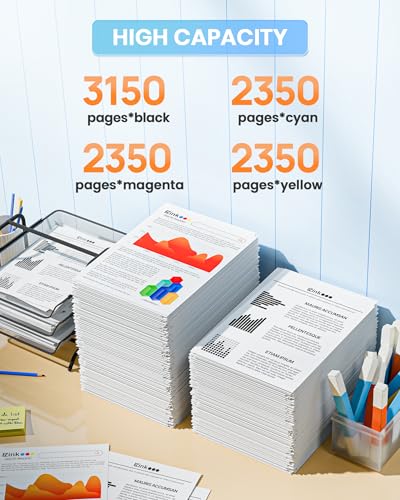 Image of E-Z Ink 067H 067 Toner Cartridge with Chip Compatible for Canon 067H Toner Cartridge Set High Yield Cartridge 067 for Canon imageCLASS MF656Cdw MF654Cdw LBP632Cdw MF653Cdw Printer (BCMY, 4 Pack)