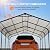 Metal Carport, Outdoor Car Shelter All Weather, Heavy Duty Outdoor Galvanized Garage Tent for Car Boat Truck Equipment and SUV, Easy Assembly, Black (12x20 FT)