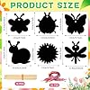 JULMELON 36 Pcs Spring Bugs Scratch Cards, Flower Rainbow Magic Color Art Crafts Kit with 12 Bamboo Stylus and 36 Ribbon for Kids School Classroom DIY Spring Crafts Art Project #1