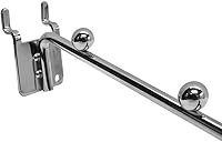 Vista 4 de Cromo Pegboard 6 Bola 14" Cascada Largo Colgante Accesorio Exhibición