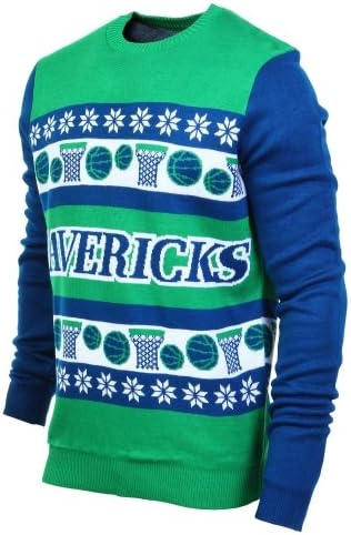FOCO Dallas Mavericks One Too Many Ugly Sweater - Retro - Extra Large