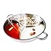Yzakka Hot Pot Pot with Divider 3 in 1 Stainless Steel Yuanyang Pot for Induction Cooktop Gas Stove