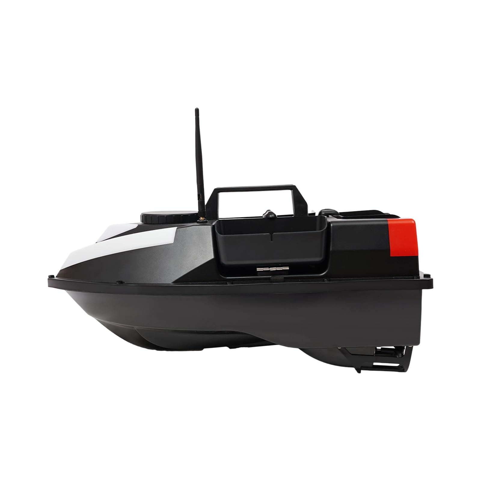Barca per esche da pesca, in ABS, 500 m, con ecometro e 100 punti fissi, telecomando, 5200 mAh, colore nero