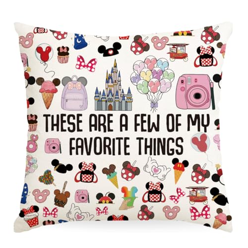 Fairytale Fans Pillow Covers Vacation Trip Pillow Case Fairy Tales Gifts Throw Pillow Covers Decorative Pillowcase Cushion Cover with Car Couch Sofa Chair Bed Living Room 18x18 Inch