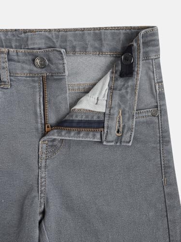 Image of Urbano Juniors Boy's Slim Fit Washed Denim Cargo Jeans with 6 Pockets Stretchable