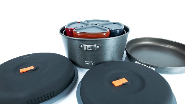 Amazon.com : GSI Outdoors Pinnacle Ceramic Camper Cookware Set, 4