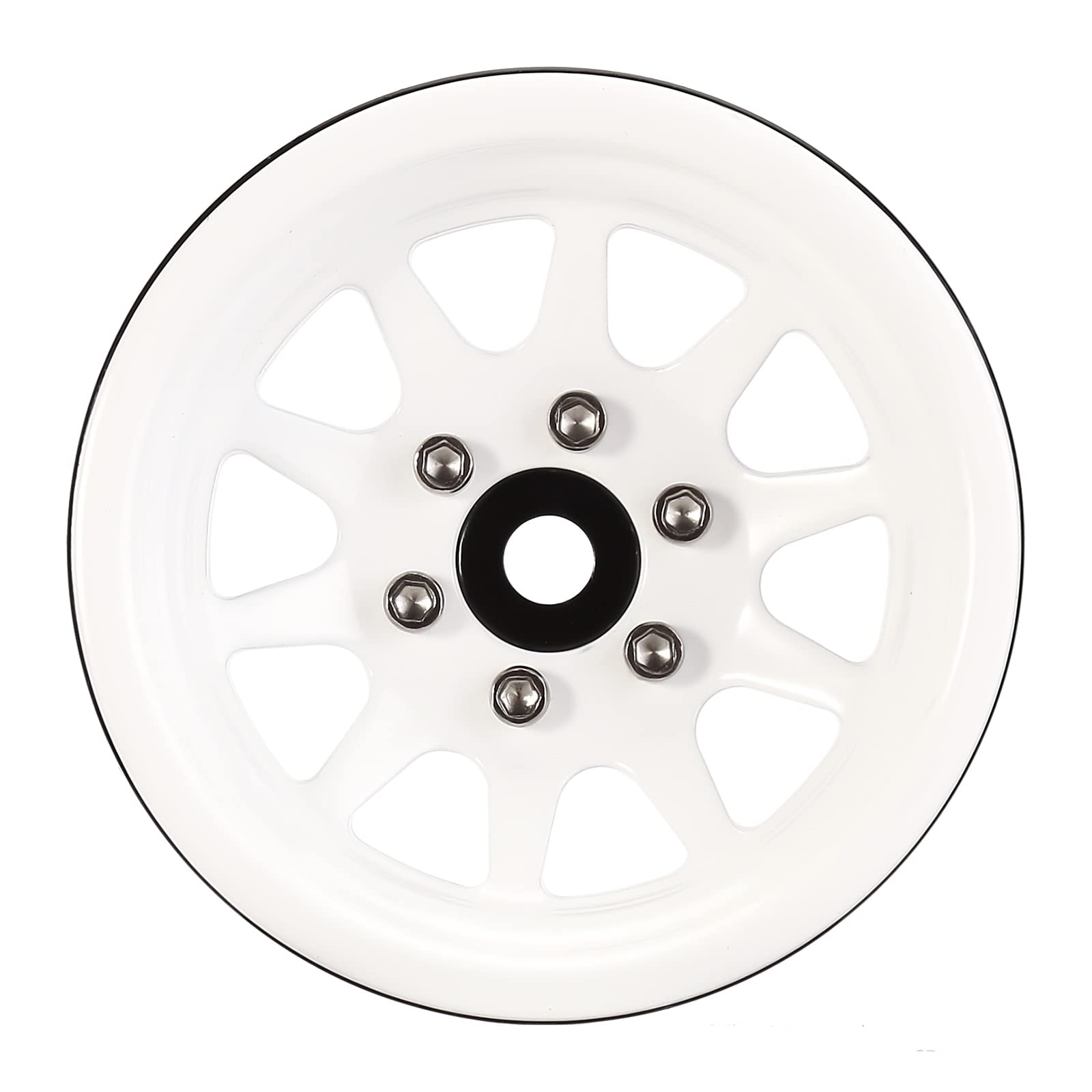 1.9'' Tires INJORA 1.9 Cerchi Ruota Beadlock Per 1:10 RC Crawler Axial SCX10 PRO SCX10 III TRX4 VS4-10 Redcat Gen 8 7 PRO Enduro,Lega Metallica,107g/pz (Bianco Injora Trx4m - Foto 8