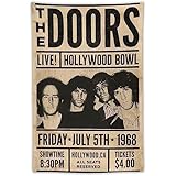 ザ・ドアーズ ライブ・アット・ハリウッド・ボール ジム・モリソン クラシックロックバンド タペストリー タペストリー バスルーム ベッドルーム リビング装飾 ウォールアート プリント 壁の絵40"x60"