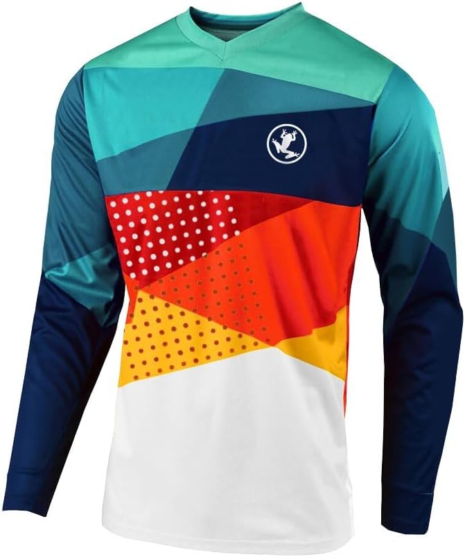 Men's Cycling Jersey Tops,Motocross Shirt Long Sleeve Mountain Bike Lightweight Materials, Breathable Material KXUKSJFL06