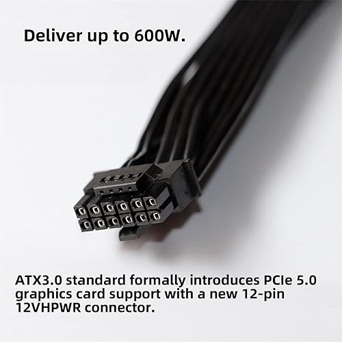 Miniatura 3 de NFHK 12VHPWR ATX3.0 PCI-E 5.0 Cable modular de alimentación a Dual ATX 8Pin para 3080 3090TI PSU 16Pin 12+4P tarjeta gráfica