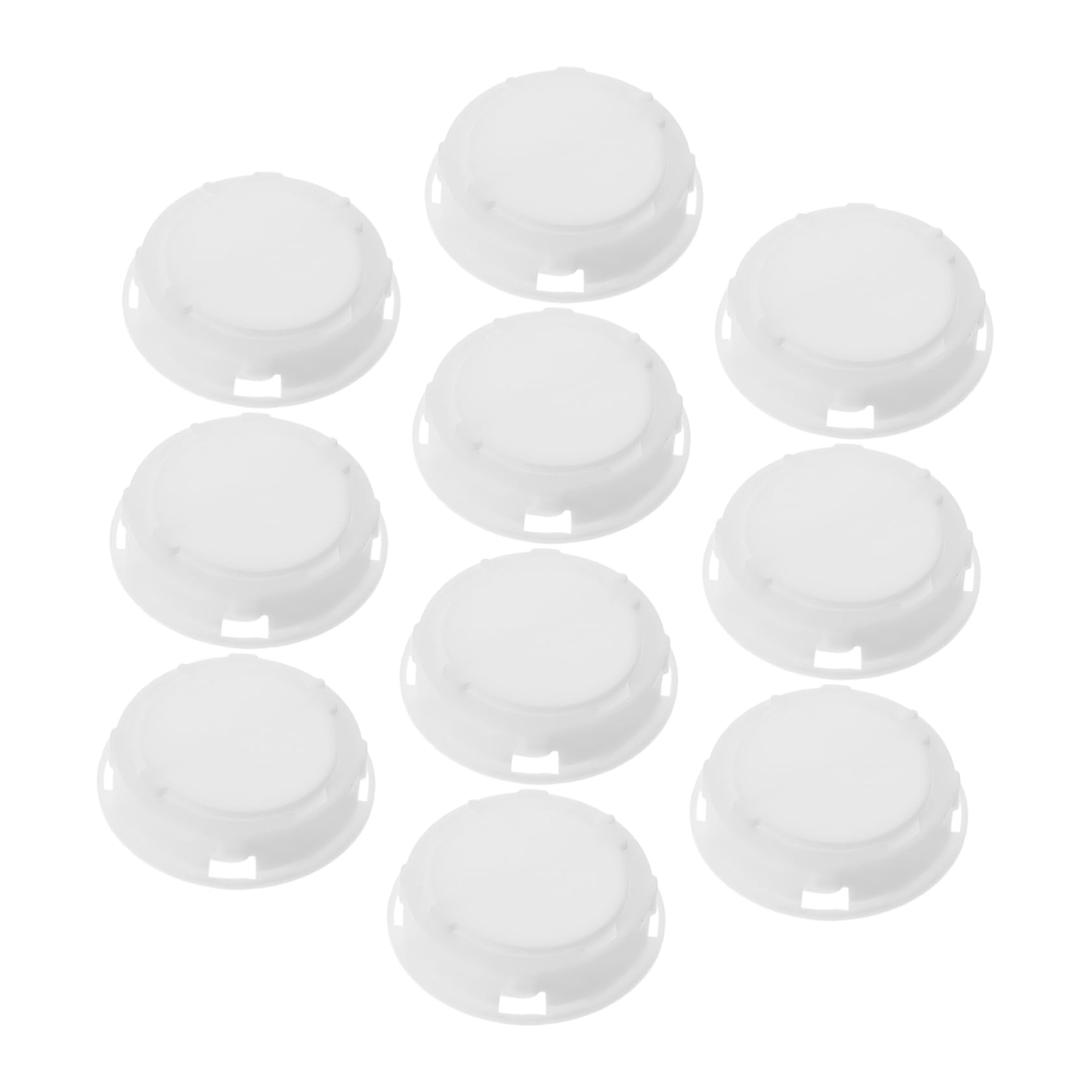 HOOTNEE Savings Jar Bottom Plugs 10pcs Piggy Bank Stopper White Round Plugs for Saving Box