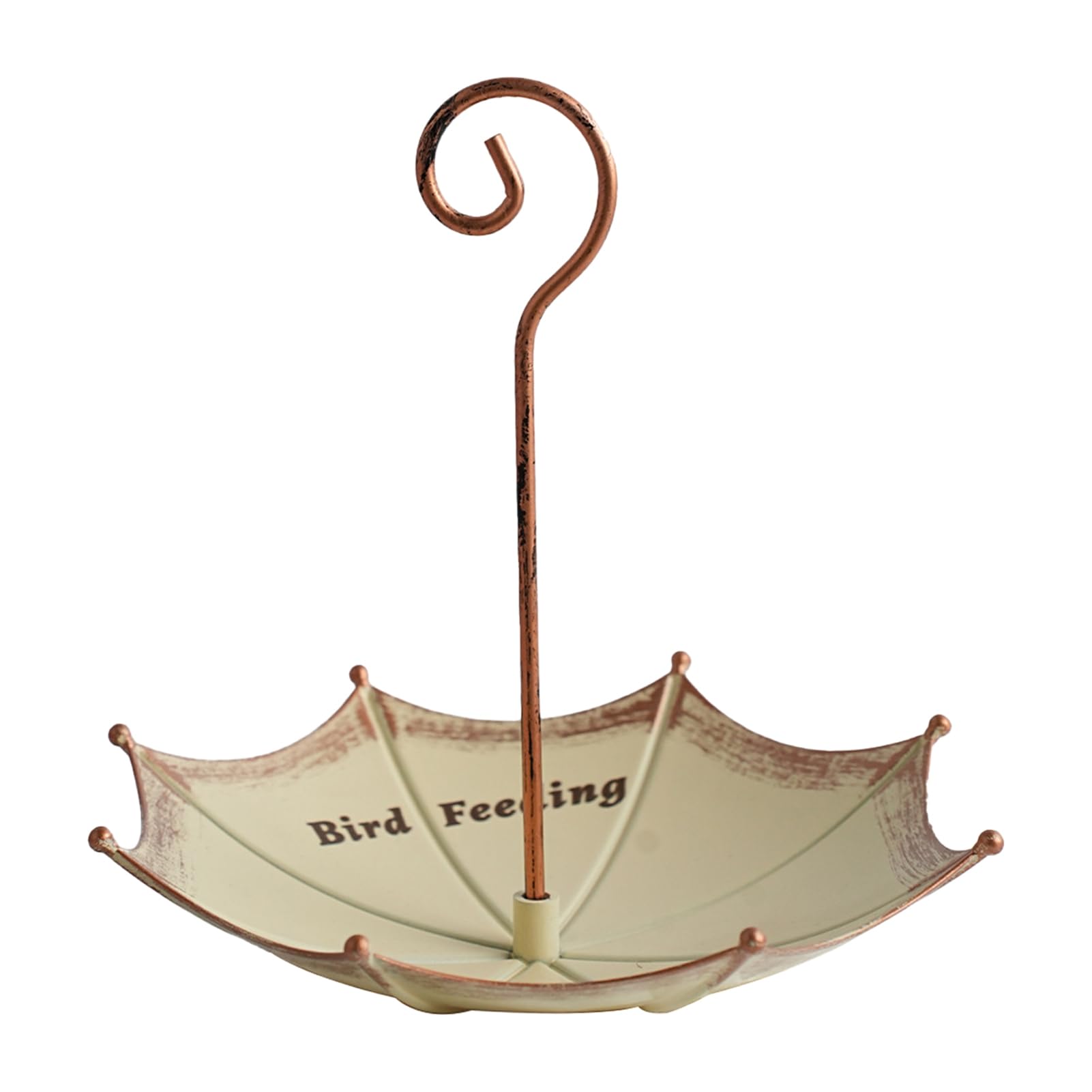 matumou Outdoor Umbrella Feeder, Retro Umbrella Feeder Tray, Decorative Hanging Feeder for Garden Backyard Birds