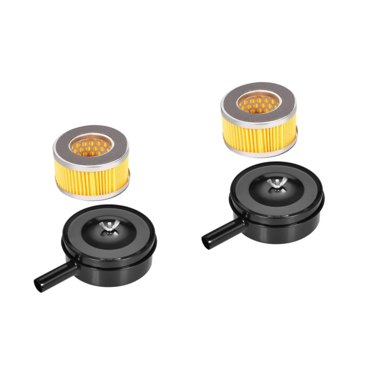 HAWILLOSCH 2sets Air Compressor Metal Air Iron Shell Engine for Noise Reduction 2pcs*2