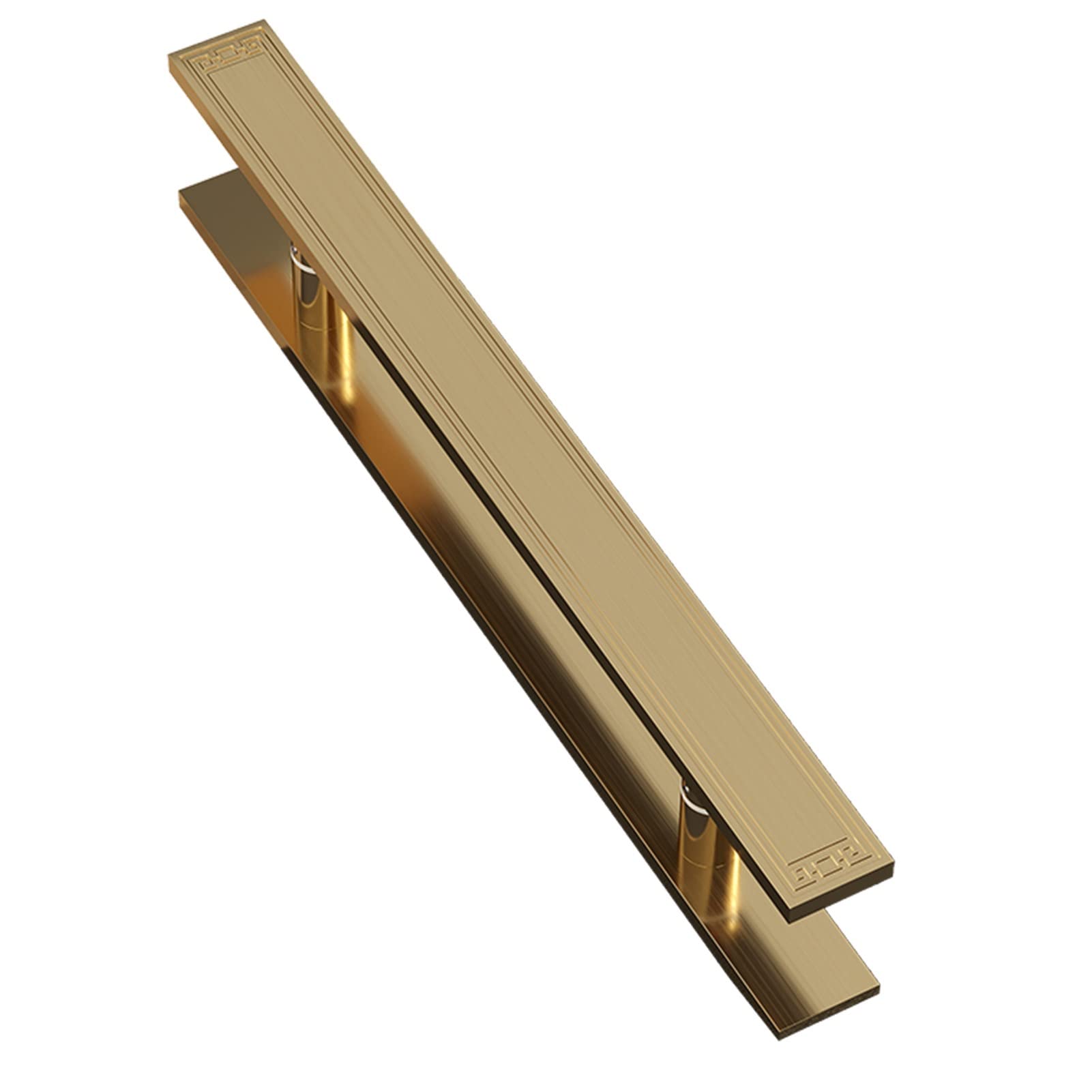 CWCQGH Stainless Steel Handle Push/Pull Brushed, Japanese-Style Entry Barn Handle Bar Heavy Duty H-Shape Door Handle for Sliding Doors Shape Swing Door,60cm/24inch
