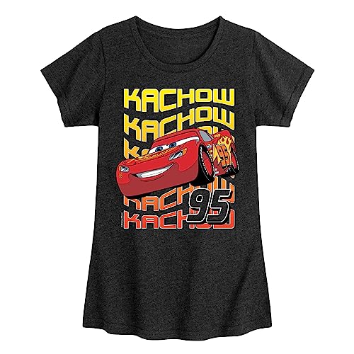Disney - Cars - KACHOW 95 - Toddler and Youth Girls Short Sleeve Graphic T-Shirt