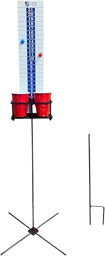 Miniatura 5 de Tailgating Pros Juego de tablero de Cornhole con bolsas de frijoles y estuche de transporte, juego de Cornhole de 3 x 2 pies, luces de anillo