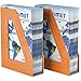 Acrimet Magazine File Holder, Durable Rack, Space-Saving Organizer (Plastic) (Orange Color) (2 Pack)