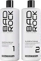 Bad Rock Plástica Capilar - Kit Escova Progressiva Orgânica Nanotecnologia 2x 1L