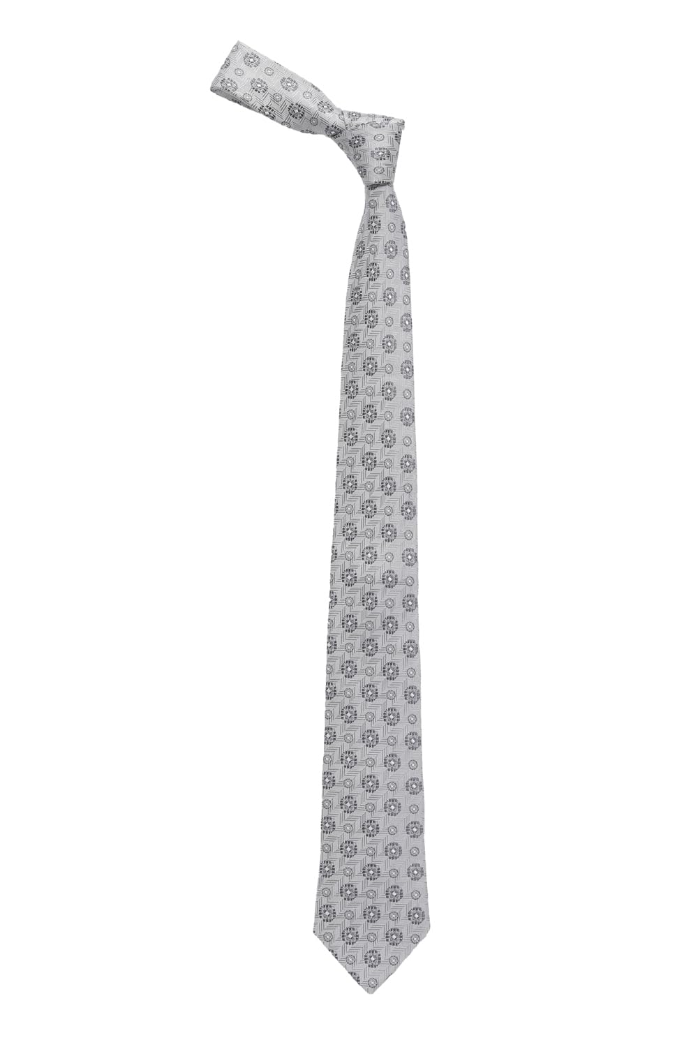 allen solly Men Grey Embroidered Casual Tie-picture-40
