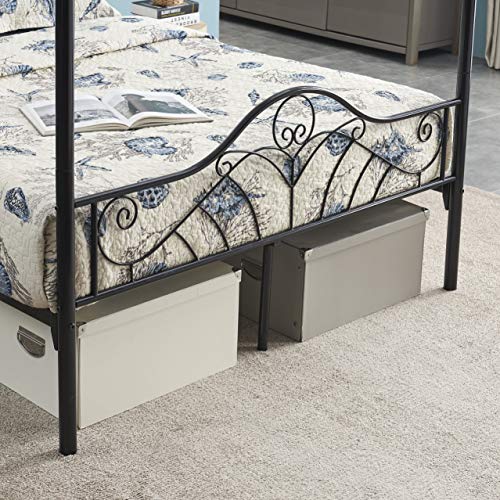 Buy Voilamart Canopy Bed Frame Full Size with Mosquito Net Frame No Box