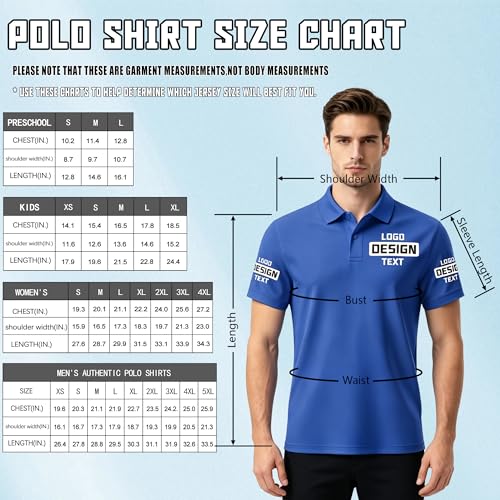 Custom Polo Shirts for Men Women Youth Design Your Own Golf Jersey Personalized Team Uniform Business Work Shirt miniatura 4