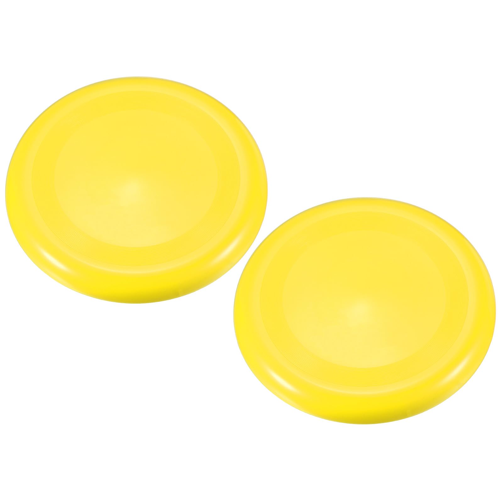 PATIKIL Flying Disc 9 Inch 65 Gram, 2 Pack Ultimate Competition Discs Sport Training Disk for Backyard Lawn Beach Outdoor Park, Yellow