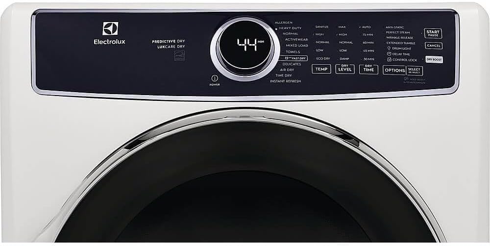 Electrolux ELFG7637AW 8 cu. ft. White Front Load Perfect Steam Gas Dryer with LuxCare Dry and Instant Refresh
