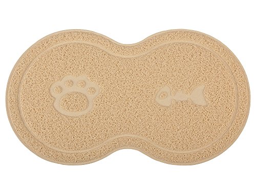 DM - Tappetino a forma di 8 per lettiera per gatti, adatto anche come zerbino, 46 x 26 cm