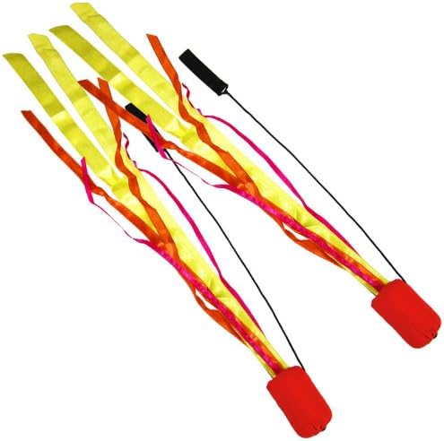 Pyropixies Red Ribbon Poi