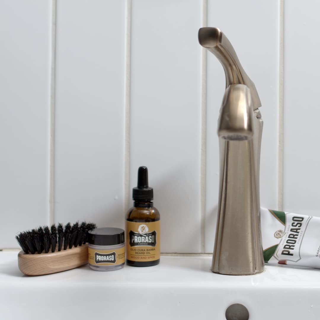 Proraso Set Cura della Barba Wood e Spice- 900 g & Wood e Spice cera a baffi 15 ml