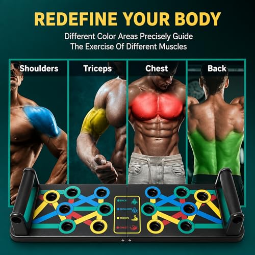 Image of WELLESA 15-in-1 Push Up Board for Men & Women