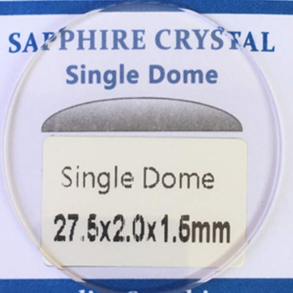 1,5 mm dickes, einfach gewölbtes Saphirglas für Uhren – klares, rundes Uhrenglas – Ersatzglas für Uhrenreparaturen (26mm)