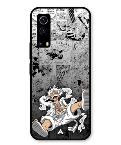 Image of Premium Anime 2 Case for Vivo Y53s (Glossy Finish) Soft-Touch Metal TPU Back Cover, Shockproof, Designer, Aesthetic Mobile Phone Case