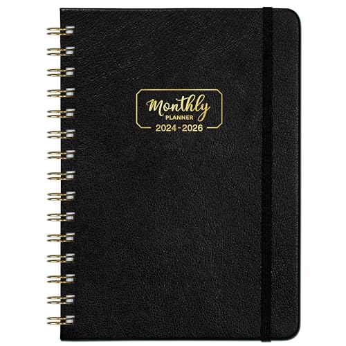 Image of 2024-2026 Monthly Planner - 3 Year Monthly Planner from Jan. 2024 to Dec. 2026, 6.4'' x 8.5'' Monthly Calendar 2024-2026 with Thick Paper, Tabs