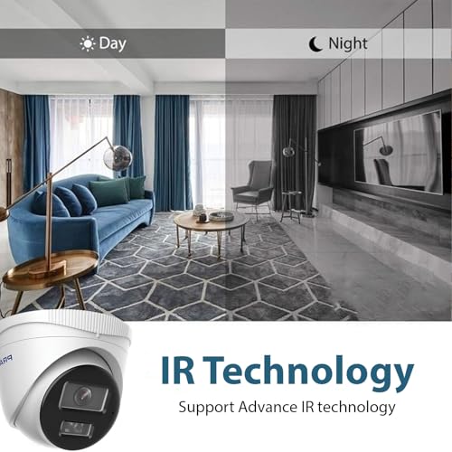 Image of Prama PT-NC143D3-N(D2) 4MP Fixed Turret Network Camera | Ultra HD 2560x1440 | IR Night Vision 30m | Inbuilt Audio | PoE Support | IP67 Weatherproof CCTV Camera | Included PVC Stickers