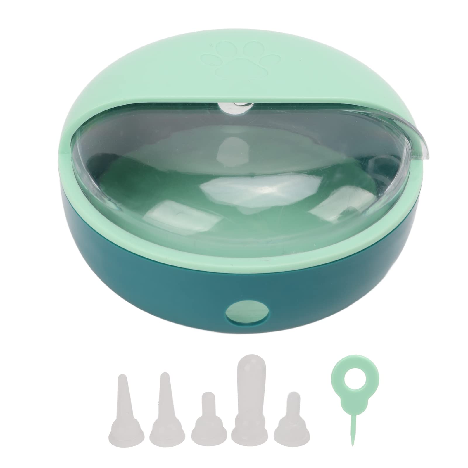 Distributeur de Lait pour Animaux de Compagnie avec 5 tétines en Silicone de qualité Alimentaire, Bol de Lait pour Petits Animaux comme Lapins, Chiots et Chatons, biberon simulé AV