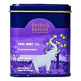 Herbs & Kettles Earl Grey Tea | Assam Black Tea Infused with Italian Bergamot Oil | Premium Loose Leaf Earl Grey with Smooth Citrus Aroma & Velvety Finish | Makes 12–14 Servings, 20-30 Cups | Gourmet Tea Gift