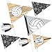 Big Dot of Happiness Bump, Set, Spike - Volleyball - Triangle Baby Shower or Birthday Party Photo Props - Pennant Flag Centerpieces - Set of 20
