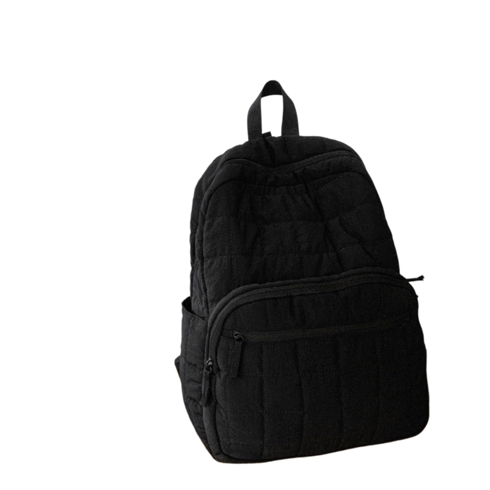Zaino da Viaggio Nero Quilted Lightweight Daypack Multi Scompartimento Laptop per La Navetta Scolastica Giornaliero Si Adatta al Portatile 14 Pollici-Beige
