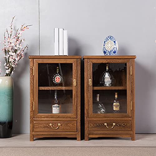 TJYYGHUJ Weinschrank, Weinregal aus Holz, Weinregalschrank mit Ablagefach und Schublade, für Esszimmer und Küche, Weinregal 5 TJYYGHUJ Weinschrank, Weinregal aus Holz, Weinregalschrank mit Ablagefach und Schublade, für Esszimmer und Küche, Weinregal