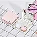 Nilone sansheng 2Pack Mini Travel Contact Lens Box Sets, Support Lens Box, Contact Lens Fixed Lens Box（Rose Gold）